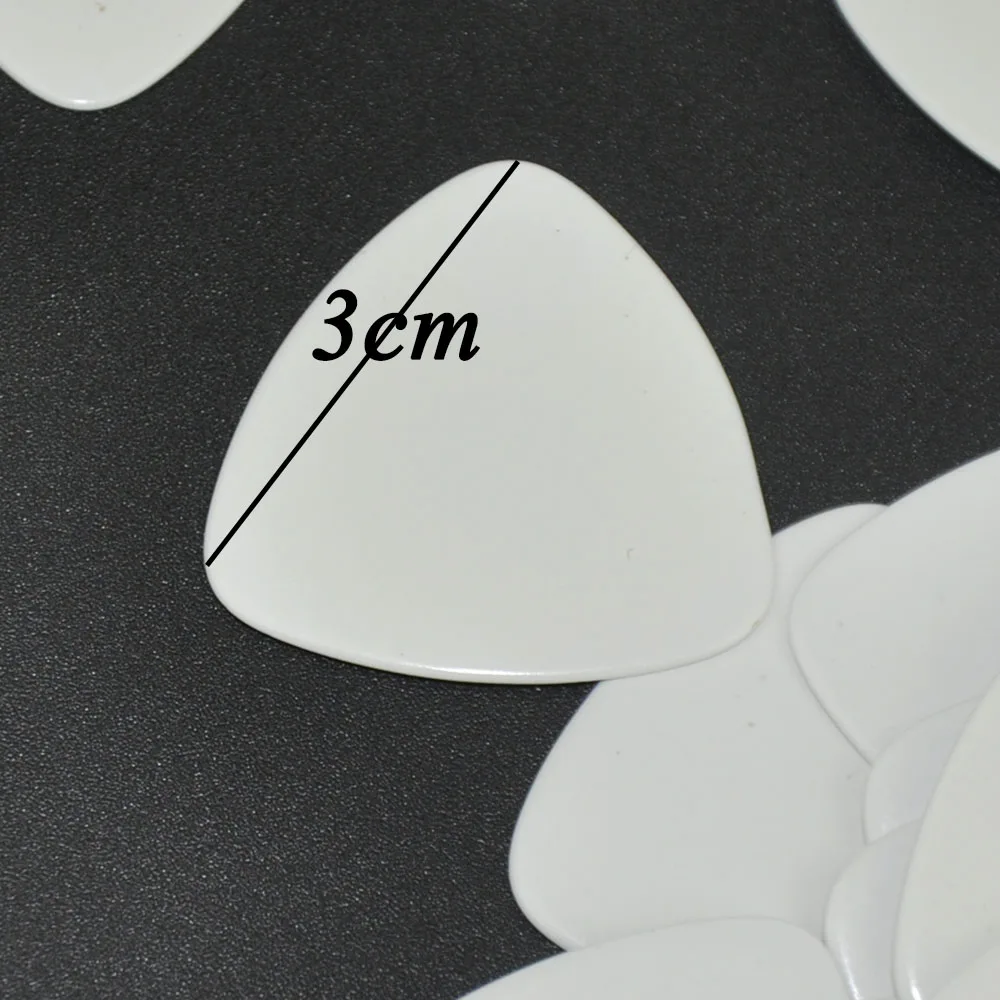 triangle picks solid white 0.96mm solid white 5