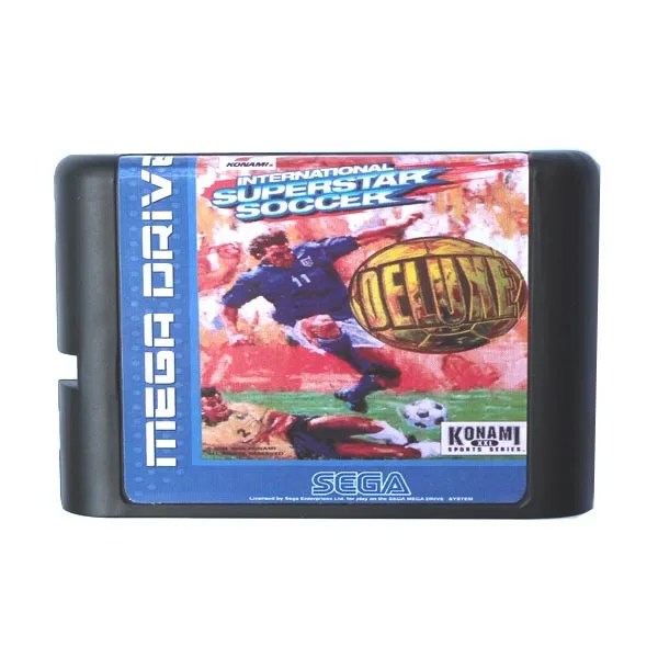 

International Superstar Soccer Deluxe 16 bit MD Game Card For Sega Mega Drive For Genesis
