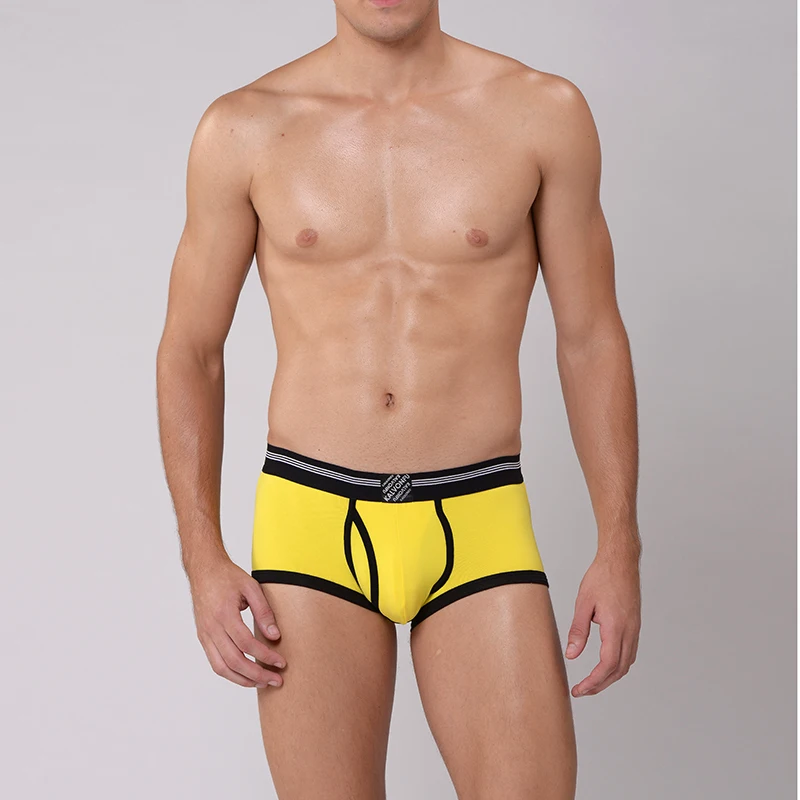 

Free Shipping Men Healthy Cotton Boxers Male Underwear Trunks U-convex Design Comfortable For Men