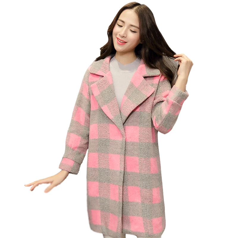 Buy Winter woolen coat Women 2019 Long Woolen Coat