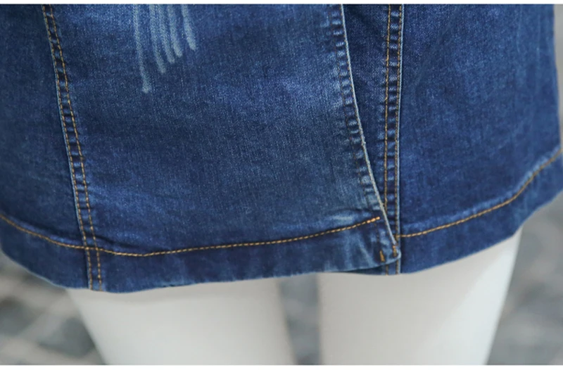 Lucyever плюс размер женский джинсовый Тренч модный осенний тонкий корейский женский длинный плащ туника с длинным рукавом двубортная