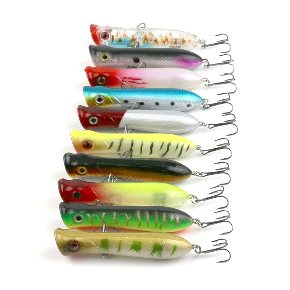 Fine New Arrival Fishing Lure Lur Popper Boinc Bait 10 PCS/Lot Lure 10