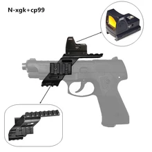 Универсальный Тактический Пистолет AEG, пластиковая полимерная основа, четырехъядерный пикатинный прицел, крепление для лазерного освещения Glock 17 5,56 1911