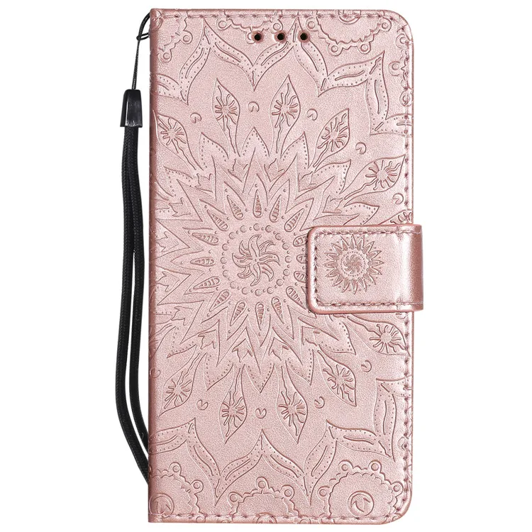 Rose Gold Роскошный Ретро Чехол-Кошелек из искусственной кожи чехол для телефона для MOTO E4 E5 C G4 G5 Plus G2 G4 Play откидной Чехол с отделением для карт и подставкой для MOTO G7Power - Цвет: Rose Gold