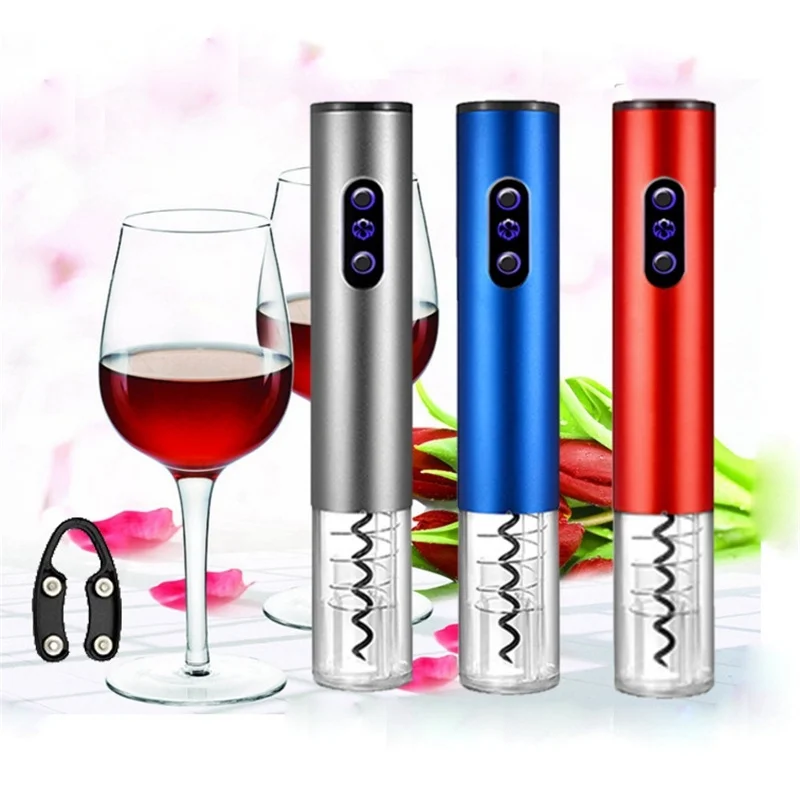 

2018 Original Electric Wine Opener Corkscrew Automatic Wine Bottle Opener Kit Cordless With Foil Cutter And Vacuum Stopper