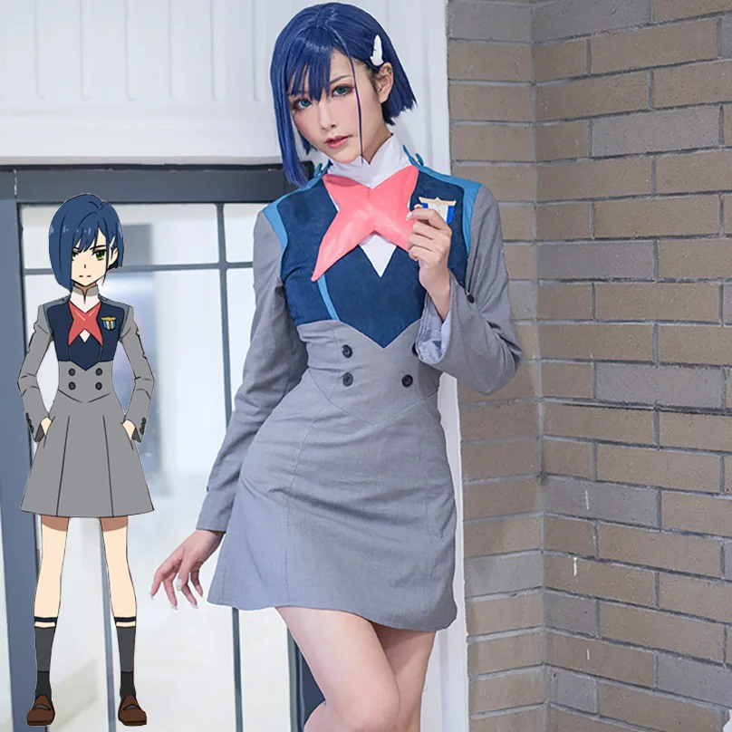 Hot Anime DARLING in the FRANXX ICHIGO ICHIGO 015 Uniform Cosplay Costume New 