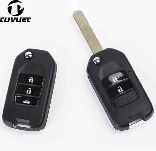 REPAIRING FOB CASE 2 3 BUTTONS REPLACEMENT FOR HONDA CRIDER JADE CIVIC ACCORD CITY ODYSSEY FOLDING FLIP REMOTE SHELL