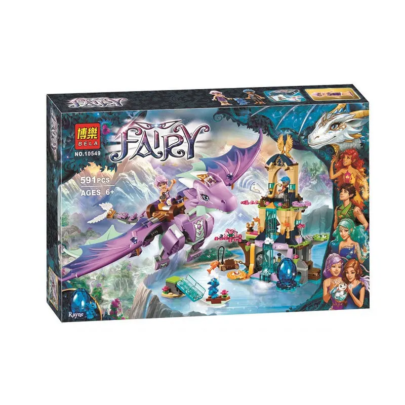 Bela Elves The Dragon Sanctuary Строительный набор совместимых Legoingly 41178 игрушки для детей (591