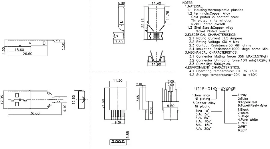 5 комплектов DIY USB 2,0 A Тип Штекерный соединитель в сборке адаптер штепсельная розетка металлический корпус щит припой провод