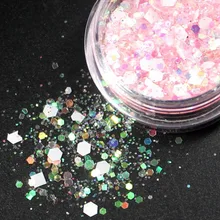 Белоснежка AB Хамелеон цвет блестки дизайн ногтей блестки хлопья УФ гель лак звезды сердце цветы блестка 11,11