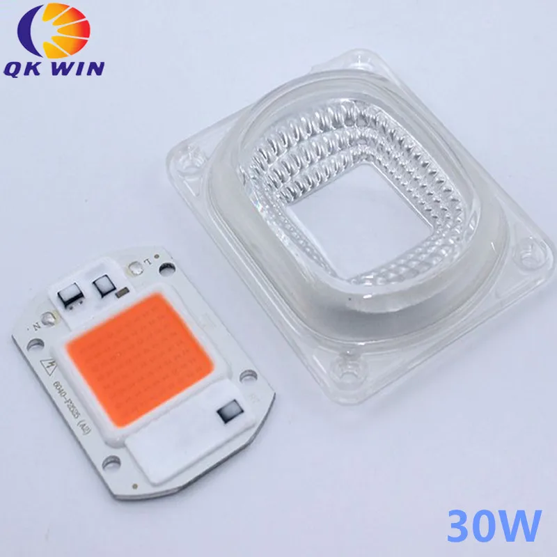 

Qkwin LED COB Chip For Grow Plant Light Full Spectrum Input 220V 110V 30W For Indoor Plant Seedling Grow and Flower