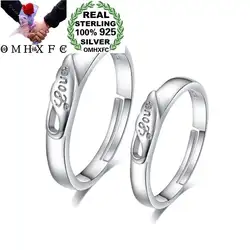 OMHXFC оптовая продажа европейские Любители моды вечерние день рождения свадьба подарок белый любовь изменять размер 100% S925 кольцо