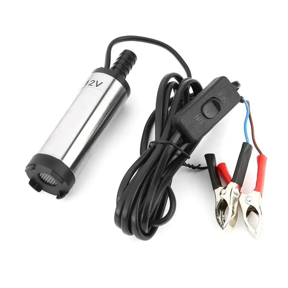 

38mm 12V/24V Electric Fuel Transfer Pump Water Oil Transfer Refueling Submersible Pump For Diesel Water Pump Car Motorbike