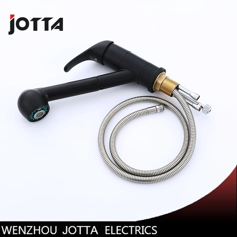 

black paint basin faucet full copper bathroom tap high quality