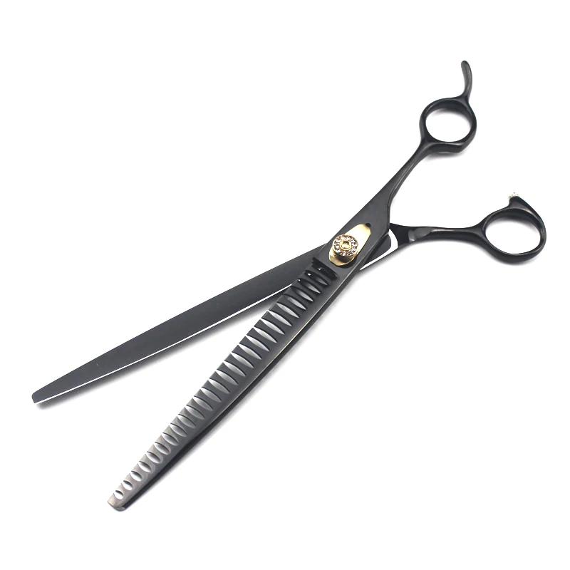 9.0 inch pet hairdressing scissors fish bone cut high-grade pet scissors JP440C material