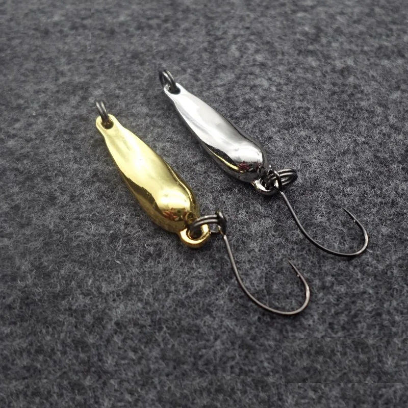 new fishing lure 1.2g 2.2g  3.2g metal fishing lure spoon bait swimbait artificial fishing bait copper metal lure Japan