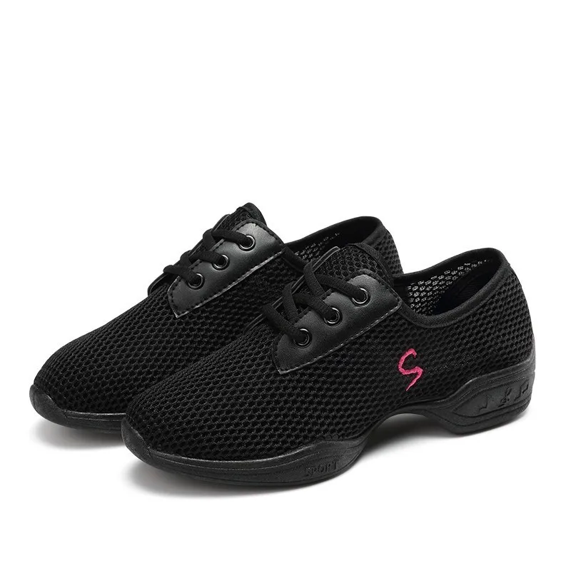 Mosopro Для женщин обувь Daning поп спортивные танцевальные кроссовки Современный в стиле джаз; большие размеры; летние дышащие кроссовки Фитнес чешки FT14