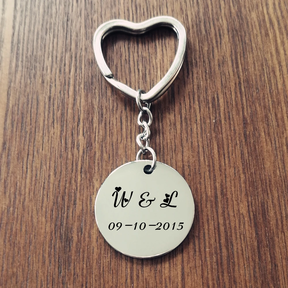 Custom Name Keychain 316L Stainless Steel Personalized Name Key Chain 