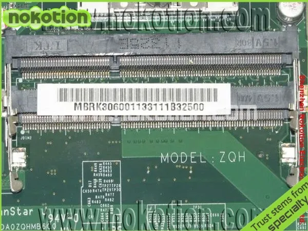 NOKOTION материнская плата для ноутбука acer 4339 DA0ZQHMB6C0 Intel HM55 GMA HD DDR3 материнская плата, протестированная