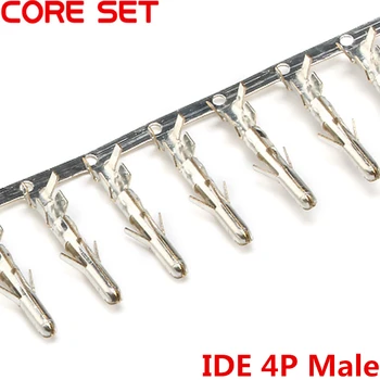 

200pcs/lot Big 4P 4D IDE Terminals Connector Male Needle For PC Computer ATX IDE Power Connector Female Shell