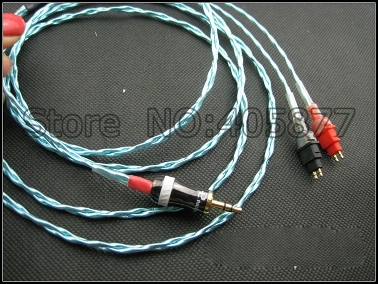 audio white lighting silver plated update headphone cable for HD650 HD600 HD580 HD25