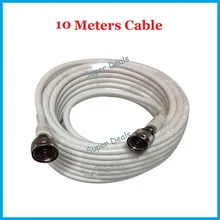 ZQTMAX 10M 75 5 N connector Coaxial Cable for Digital Video cell phone signal booster