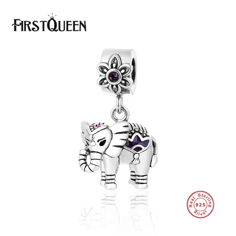 

FirstQueen High Quality Lucky Elepant Silver 925 Charm Pendant Fits Most Popular Bracelets Bangles Aliexpress Free Shipping