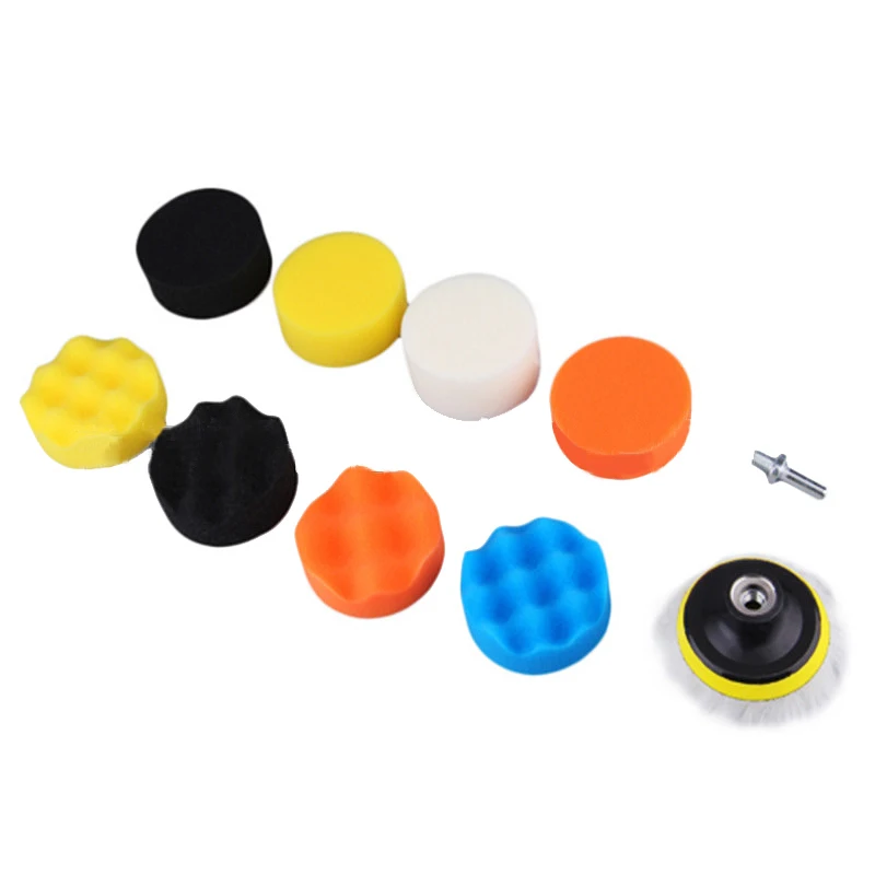 10 шт./компл. автомобильной Автомобильная полировальная подушка набор для мытья автомобилей Стиральная Полировочная Губка Колеса