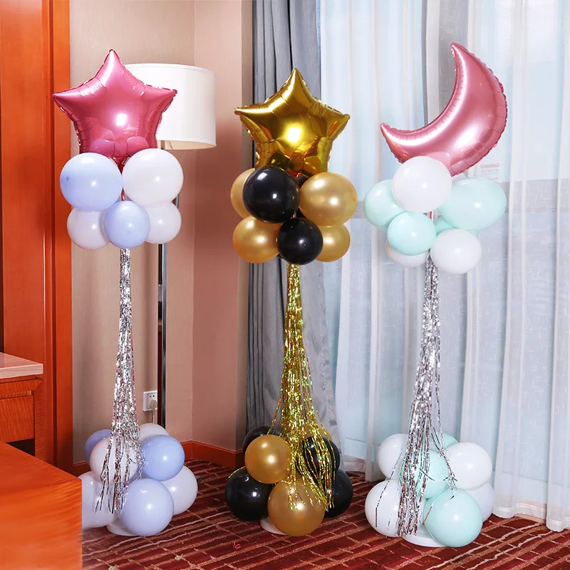 

road lead ballon Base Stand Balloon Column Pump Floating Balloons for Kids Wedding Birthday Party ballon Decoration Accessories
