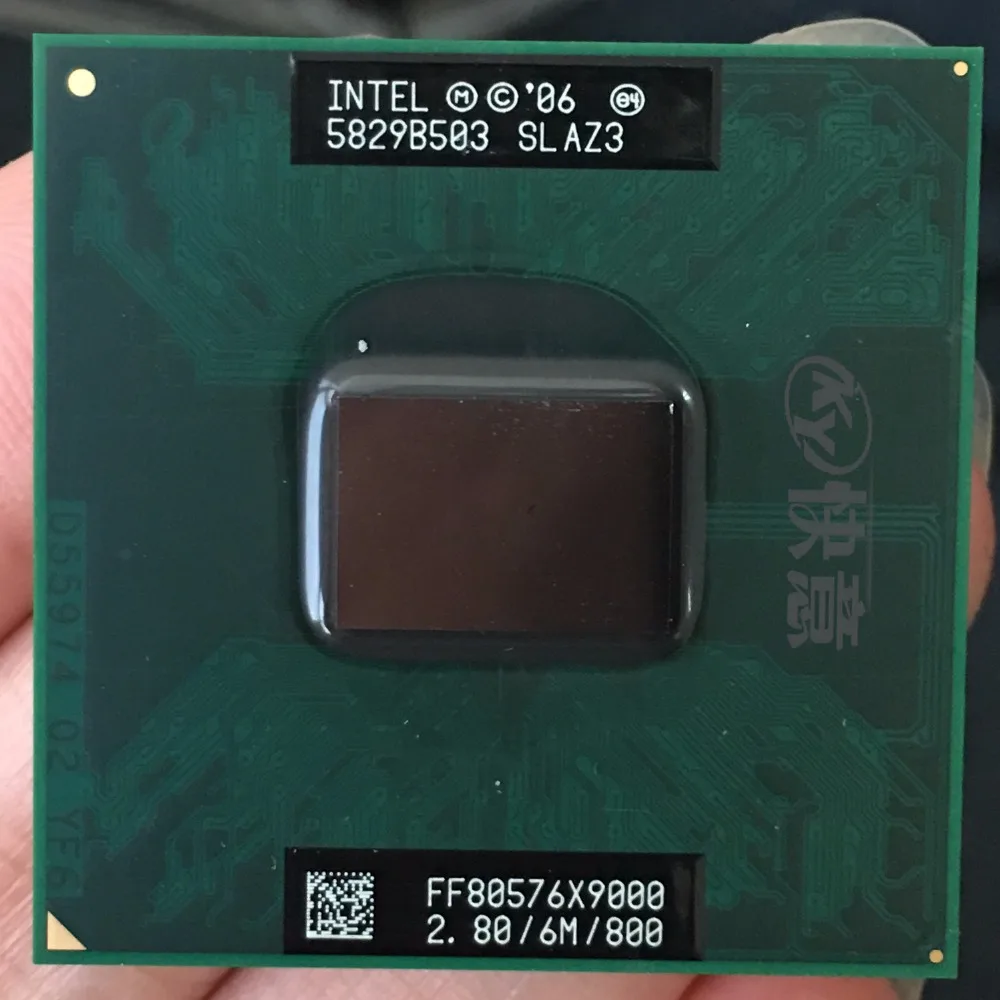 Оригинальный процессор Intel Top Core 2 Extreme X9000 8 ГГц 6 Мб 800 МГц разъем P рассеянные