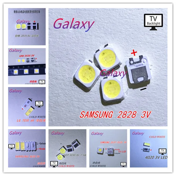 Для LG светодиодная подсветка для телевизора 7030 2835 3030 3535 4020 3V 6V комплект