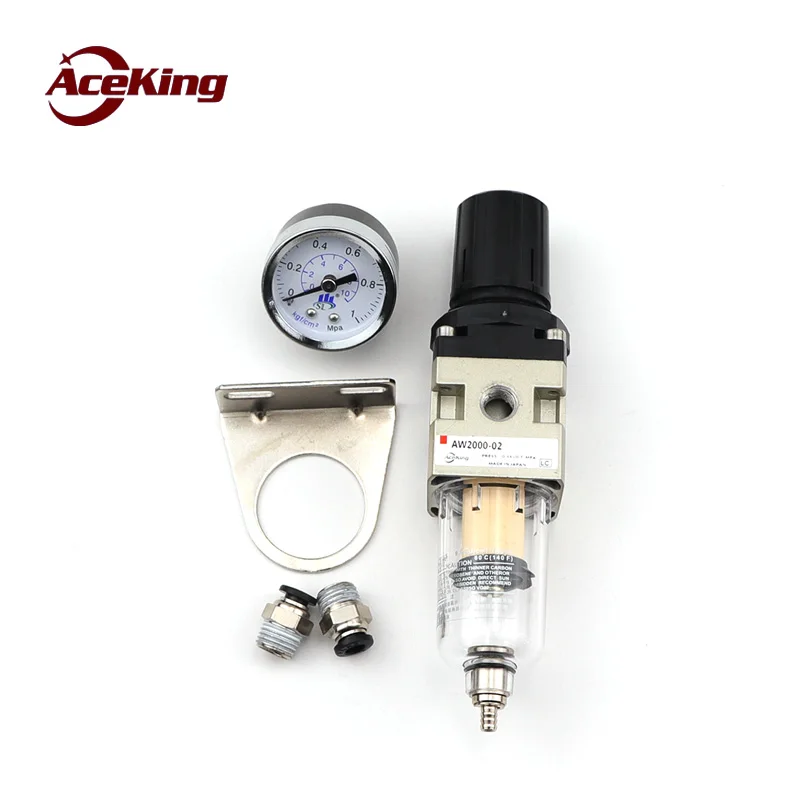 

SMC pneumatic air compressor air pressure filter adjustment valve aw2000-02 single oil and water separation air source processor