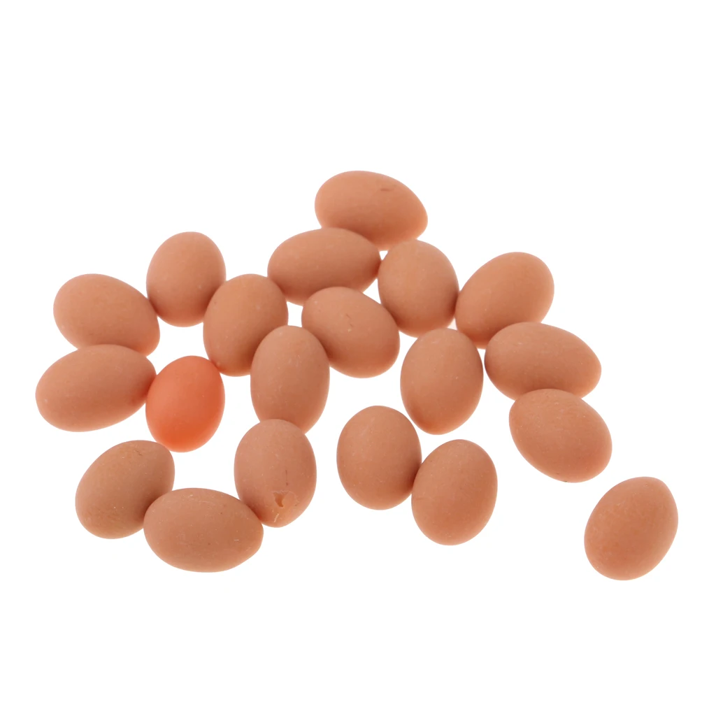 20 Pieces Groceries Shop Chicken Egg Dollhouse Miniatures Kitchen Food Dining Room Display Supplies Food Accessory