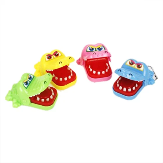 

New Crocodile Mouth Dentist Bite Game Toy with Keychain