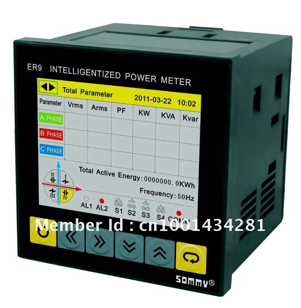 3 Phase electric Power Recorderin Energy Meters from Tools on