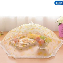 1 шт. кухонный сложенный колпак из сетки для еды газовый зонтик крышка для еды для пикника кухни анти мухи комары сетка тент для накрывания пищи крышка для еды