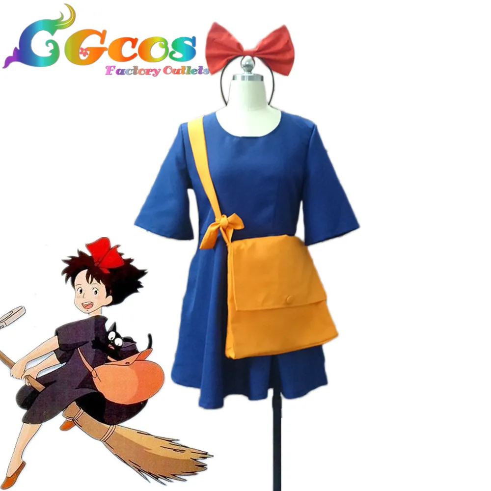 

CGCOS Free Shipping Cosplay Costume Kiki's Delivery Service Kiki Dress Halloween Christmas Party Uniform Any Size