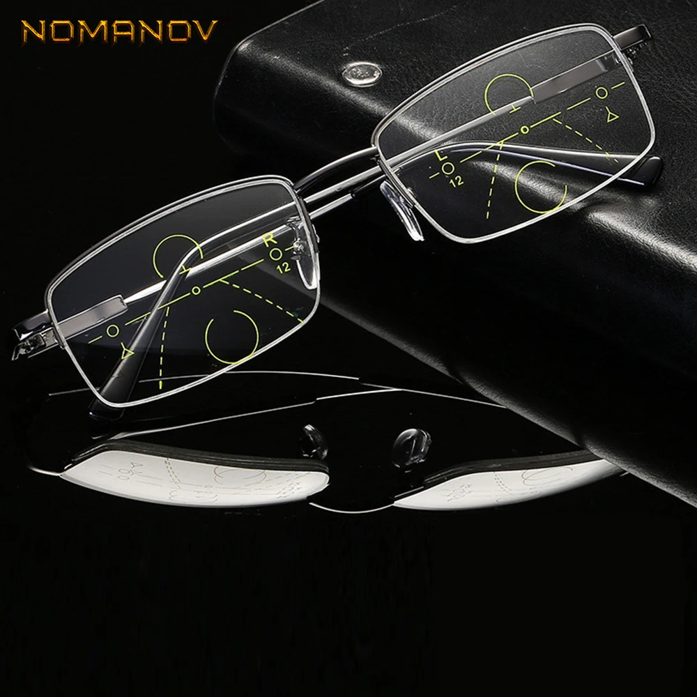 Очки для чтения NOMANOV с защитой от сисветильник оправой эффектом памяти мужчин и