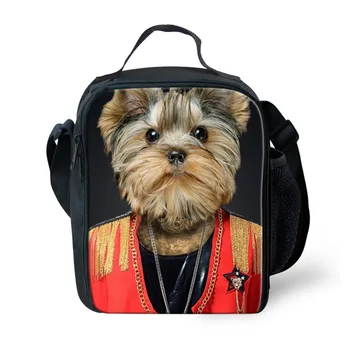 

THINK Office Bags 3D Westie Dog Printed Lunch Box Family Picnic Insulated bag For Student School Lunchbox Cooler Bag Keep Warm