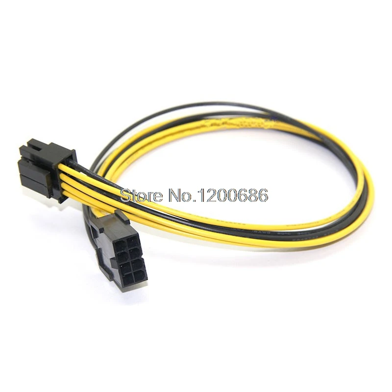 8 дюймовый 20 см Molex P УДЛИНИТЕЛЬ проводов контактный PCI Express на контактов (6 + 2) 18awg Pci e