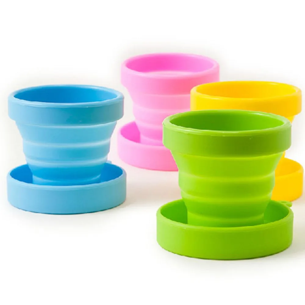 Outdoor Travel Silicone Retractable Folding Cup (8)