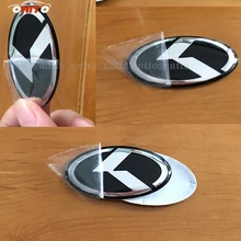 10 шт. стайлинга автомобилей 60 мм x мм 31 к логотип стикеры эмблема руль эмблема наклейка для OPTIMA K2/K3/K4/K5 sorento Форте KOUP CERATO