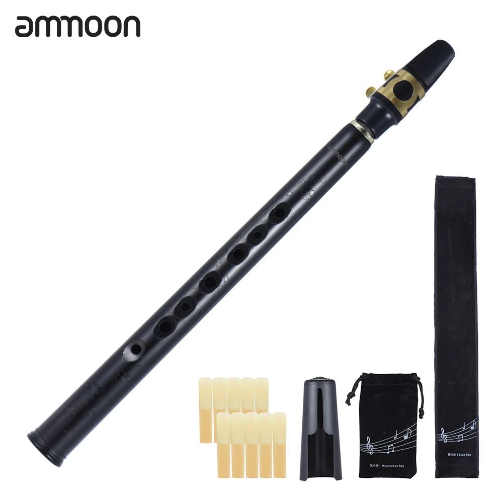 Карманный мини саксофон ammoon из АБС пластика с альтовыми мундштуками 10 шт. язычков