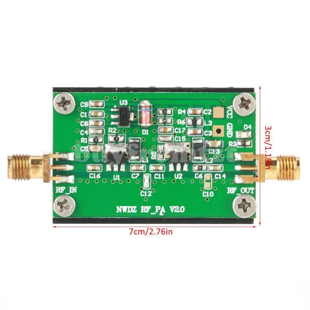 2 МГц-700 МГц 3 Вт HF VHF UHF FM передатчик RF усилитель мощности для радиостанции