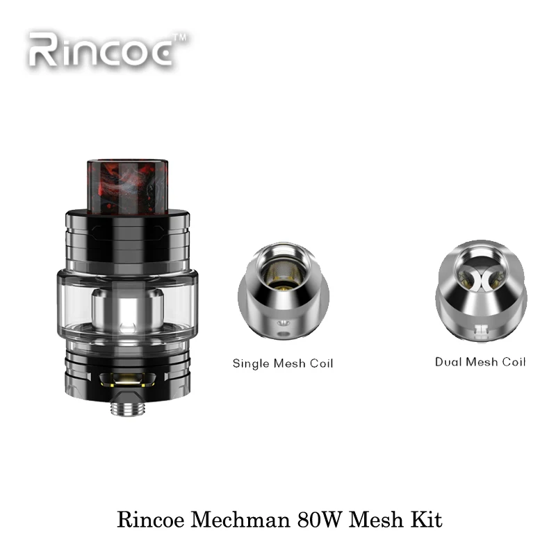 Электронная сигарета Rincoe Mechman 80 Вт сетчатый стартовый набор питание от 18650