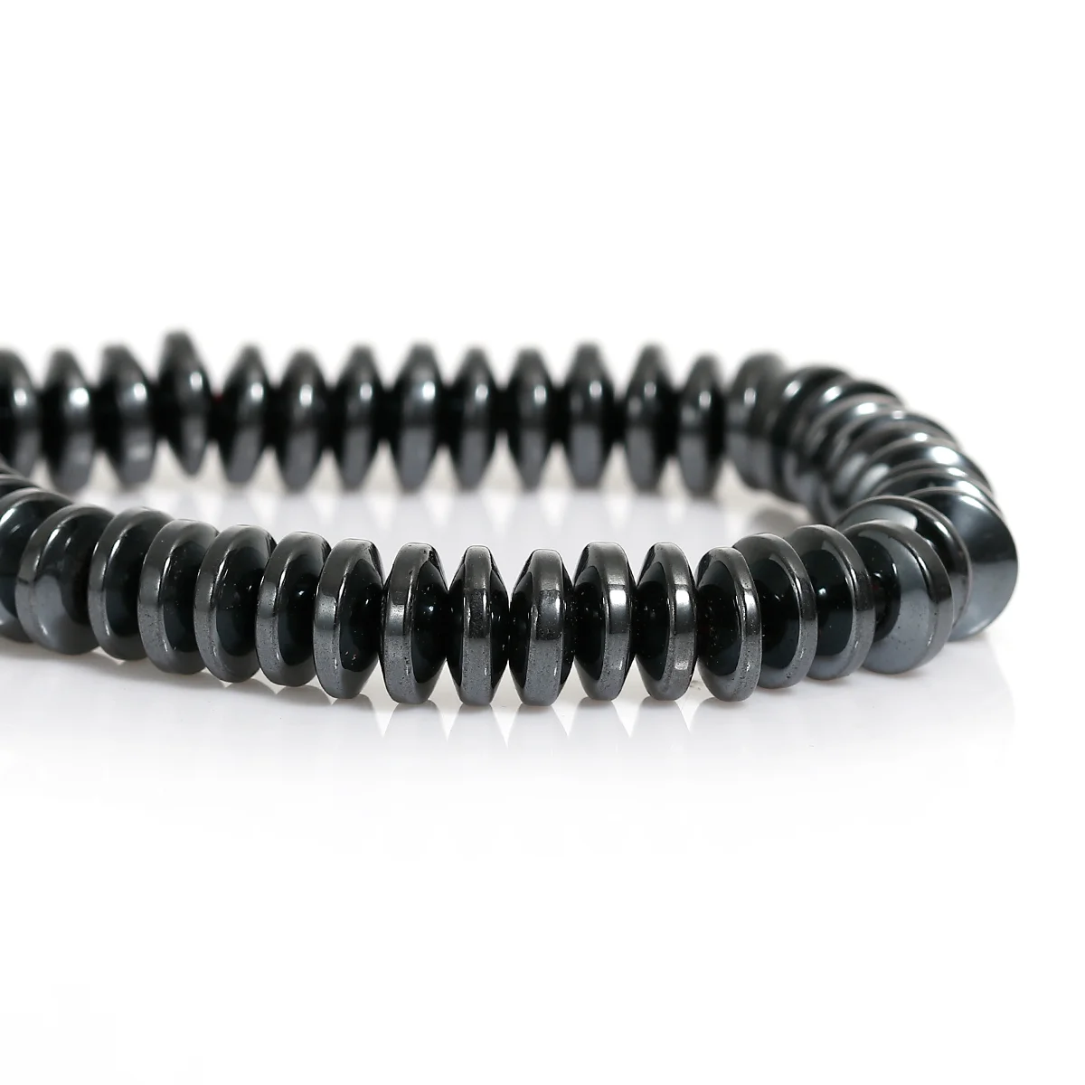 

DoreenBeads Black Flat Round Created Hematite Loose Beads 4x2mm,Approx 350Pcs (B19234), yiwu