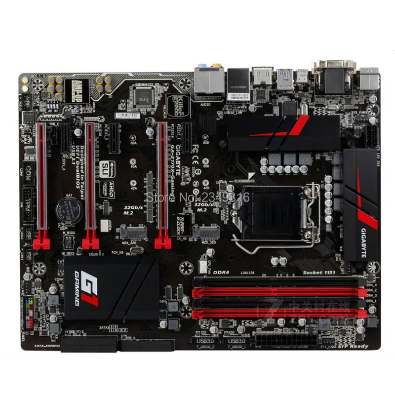 Для Gigabyte GA-Z170X-Gaming 3 оригинальная материнская плата для ноутбука Z170X-Gaming 3 Z170 LGA 1151 i3 i5 i7 DDR4 64G блок питания ATX