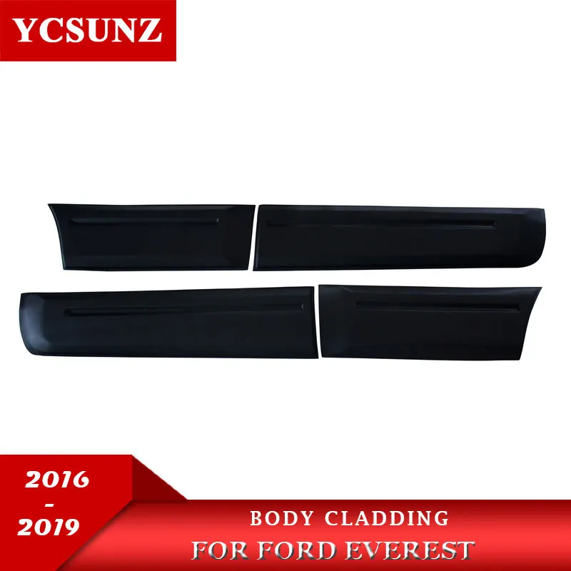 

ABS body cladding side door trim exteror Accessories For Ford Everest Endeavour 2016 2017 2018 2019