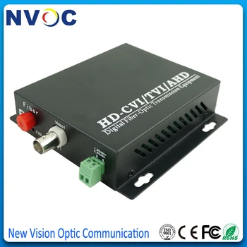 

1Ch HD CVI/TVI/AHD to Fiber Video Converter 720P 960P,SM,SX,20KM,FC,Euro Charger,Optic Video Transceiver