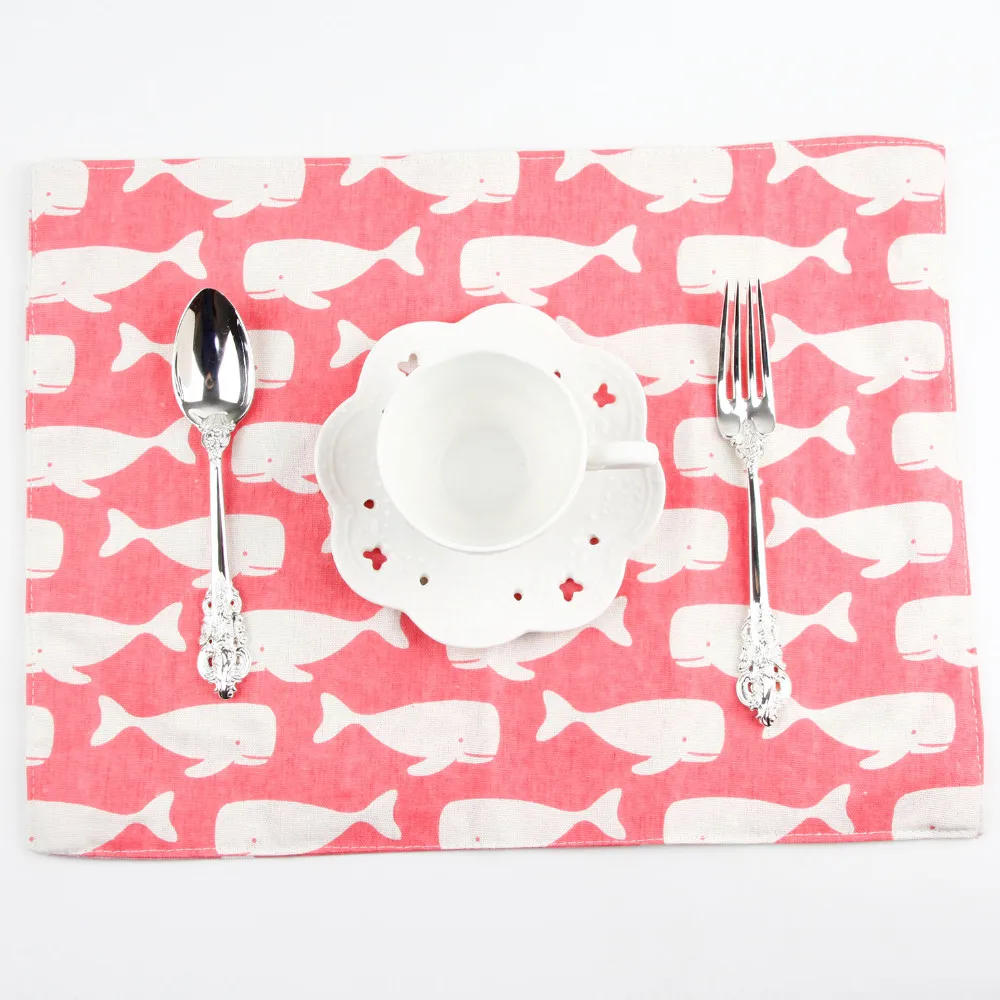 Японский стиль, модные тканевые салфетки, салфетки для обеденного стола, коврик для детей, теплоизоляционный коврик, хлопковые льняные салфетки